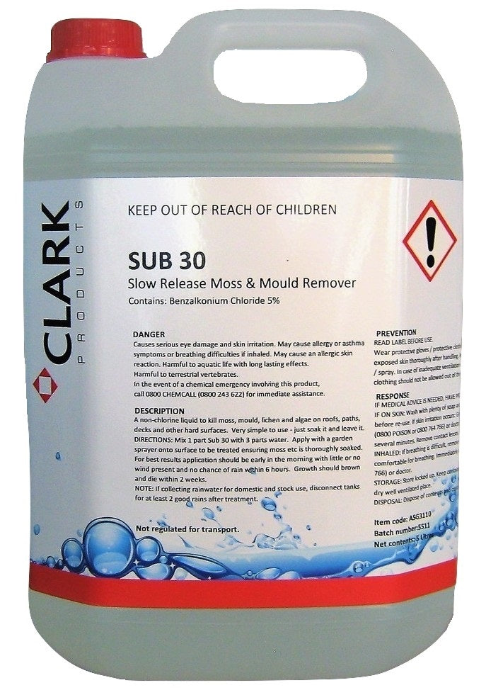 SUB 30 MOSS & MOULD KILLER 5LT